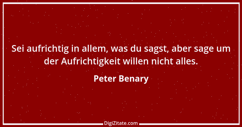 Zitat von Peter Benary 1