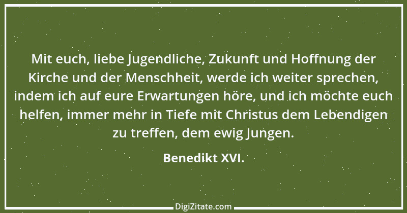 Zitat von Benedikt XVI. 17