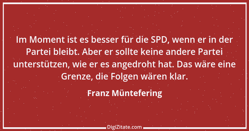 Zitat von Franz Müntefering 13