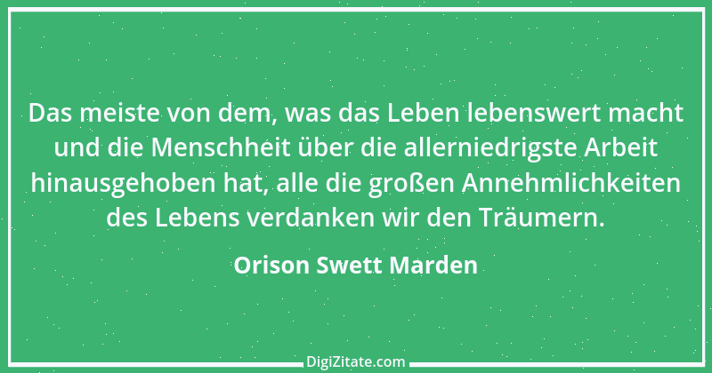 Zitat von Orison Swett Marden 31