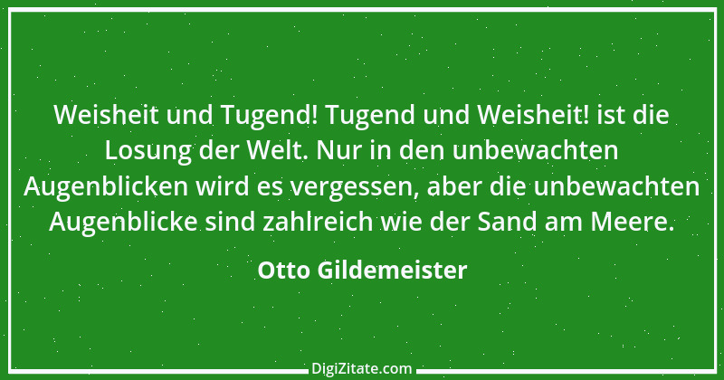 Zitat von Otto Gildemeister 7