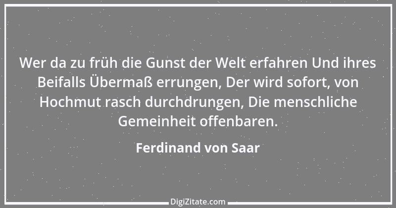 Zitat von Ferdinand von Saar 12