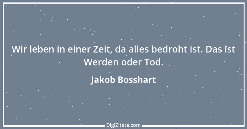 Zitat von Jakob Bosshart 65