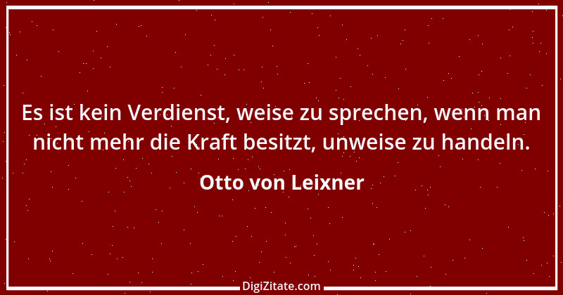 Zitat von Otto von Leixner 290