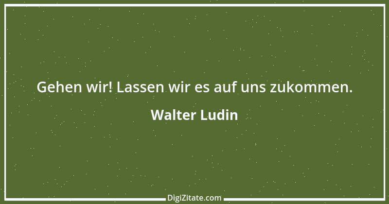 Zitat von Walter Ludin 493