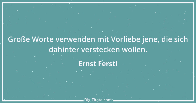 Zitat von Ernst Ferstl 2433