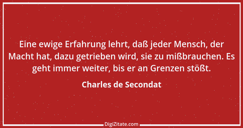 Zitat von Charles de Secondat 188