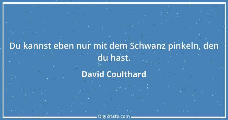 Zitat von David Coulthard 21