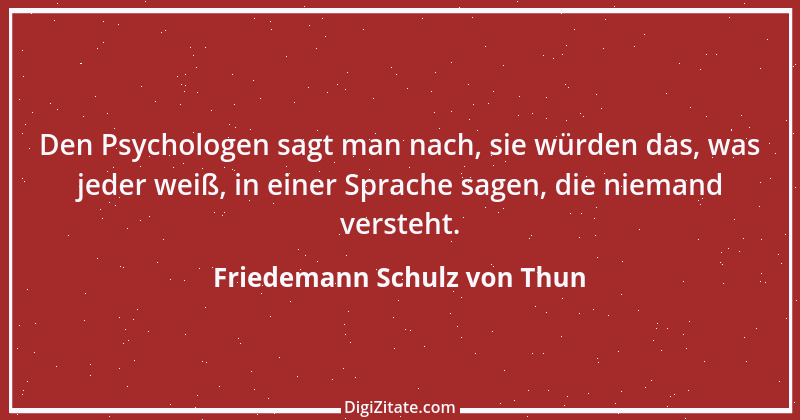 Zitat von Friedemann Schulz von Thun 1