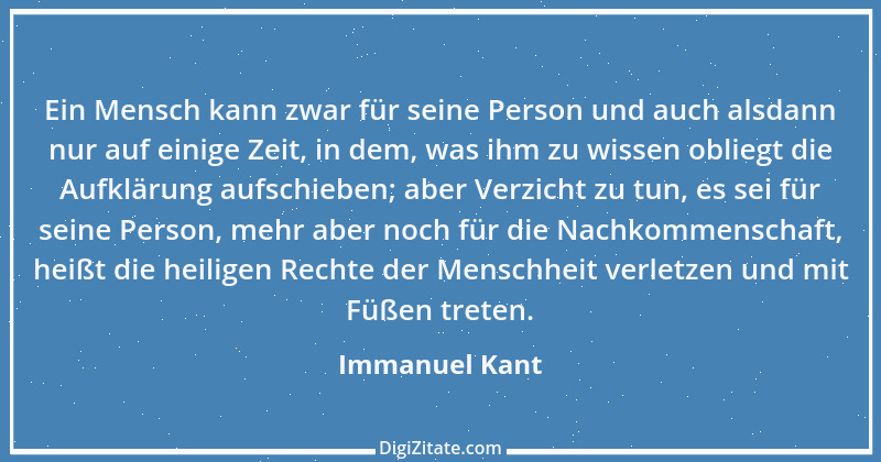 Zitat von Immanuel Kant 484