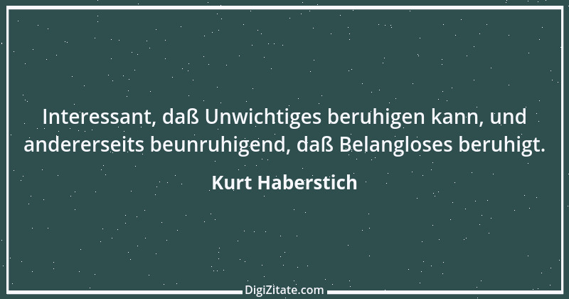 Zitat von Kurt Haberstich 196