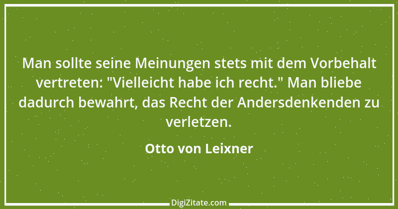 Zitat von Otto von Leixner 292