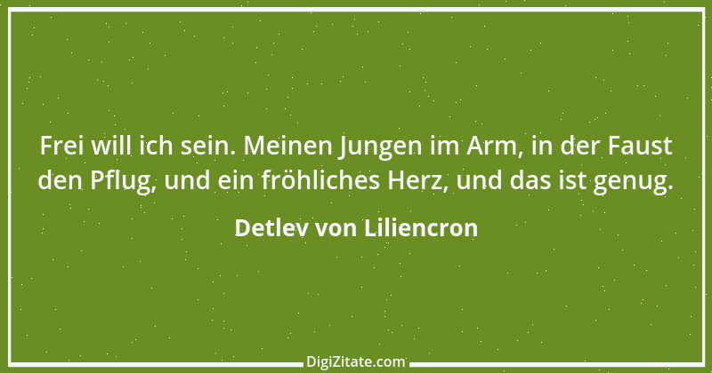 Zitat von Detlev von Liliencron 22