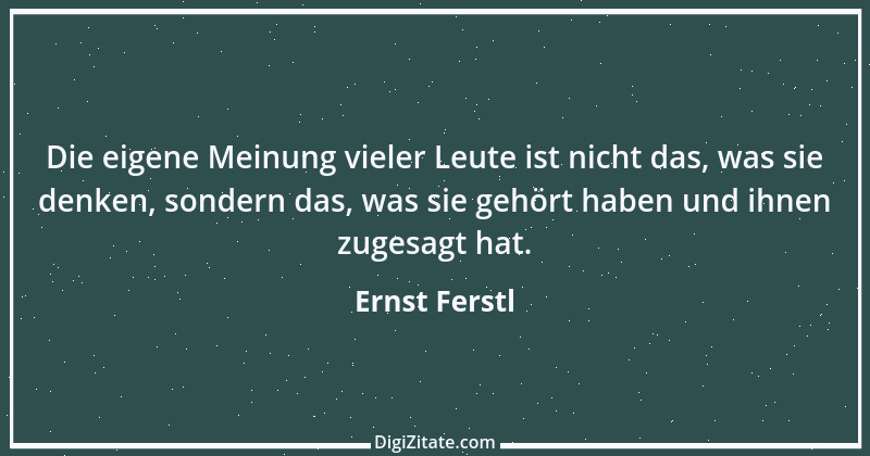 Zitat von Ernst Ferstl 1436