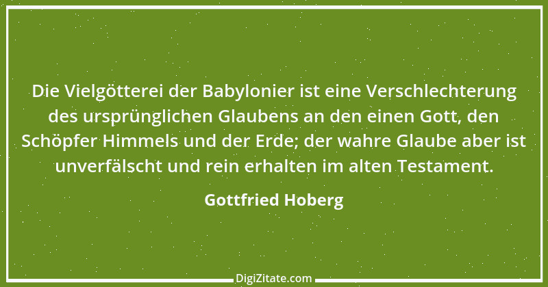 Zitat von Gottfried Hoberg 1