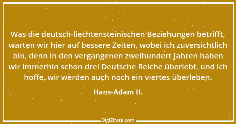 Zitat von Hans-Adam II. 1