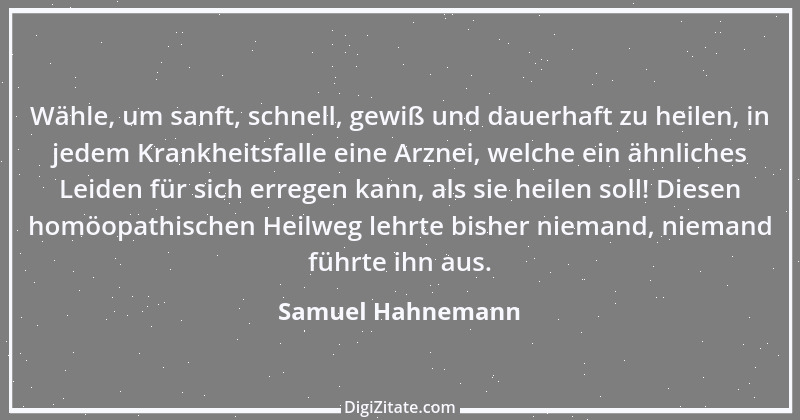 Zitat von Samuel Hahnemann 3