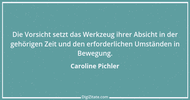 Zitat von Caroline Pichler 3