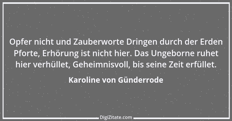 Zitat von Karoline von Günderrode 15