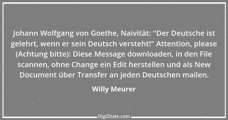 Zitat von Willy Meurer 1298