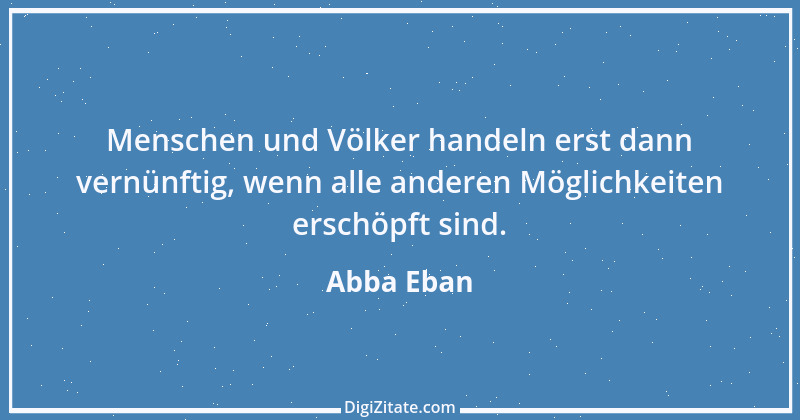 Zitat von Abba Eban 3