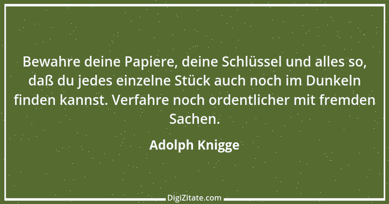 Zitat von Adolph Knigge 56