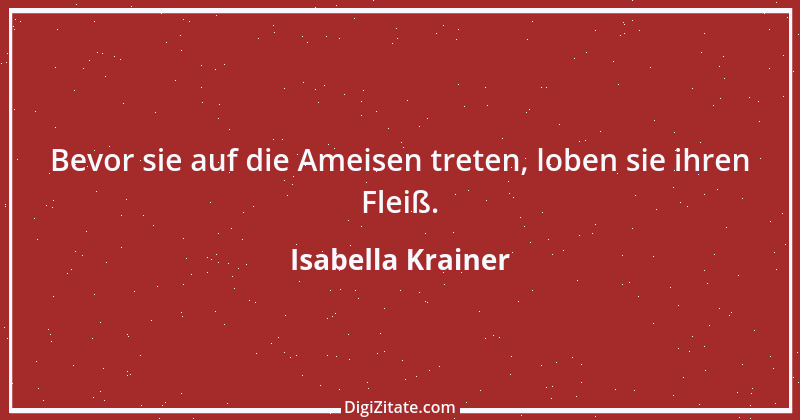 Zitat von Isabella Krainer 1