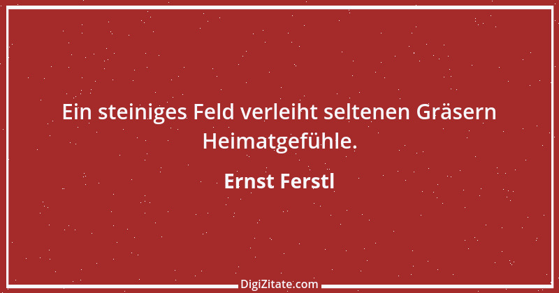 Zitat von Ernst Ferstl 441