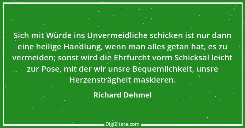 Zitat von Richard Dehmel 34