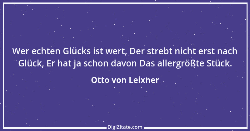 Zitat von Otto von Leixner 300