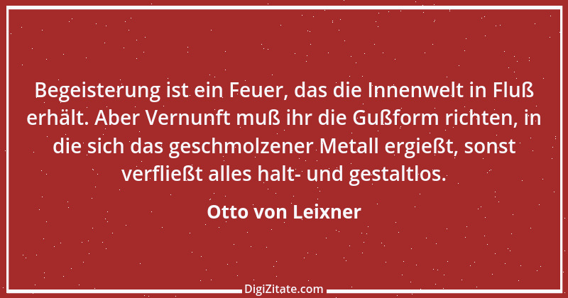 Zitat von Otto von Leixner 301