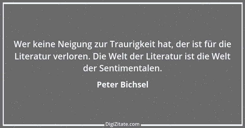 Zitat von Peter Bichsel 3