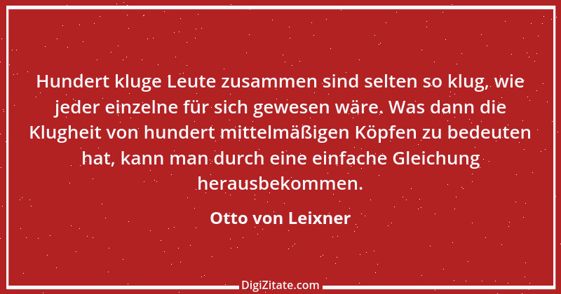 Zitat von Otto von Leixner 302