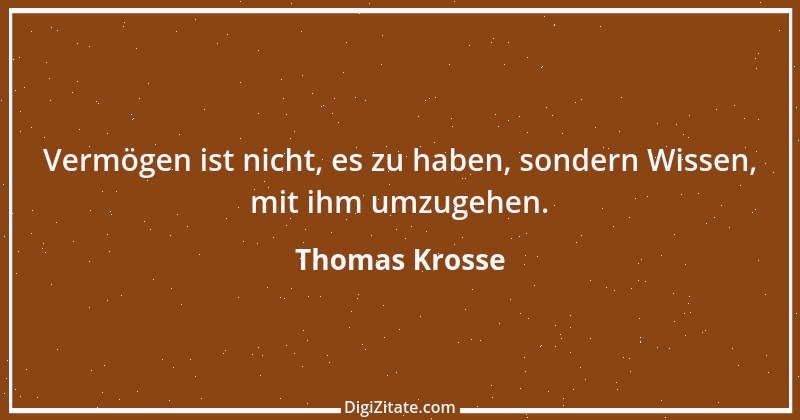 Zitat von Thomas Krosse 1