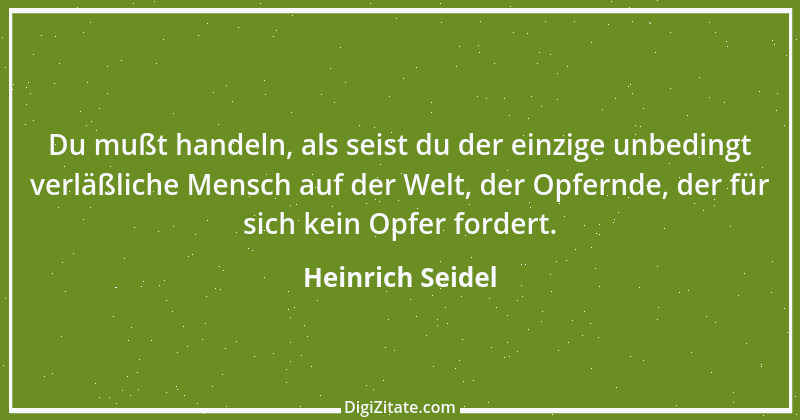 Zitat von Heinrich Seidel 1