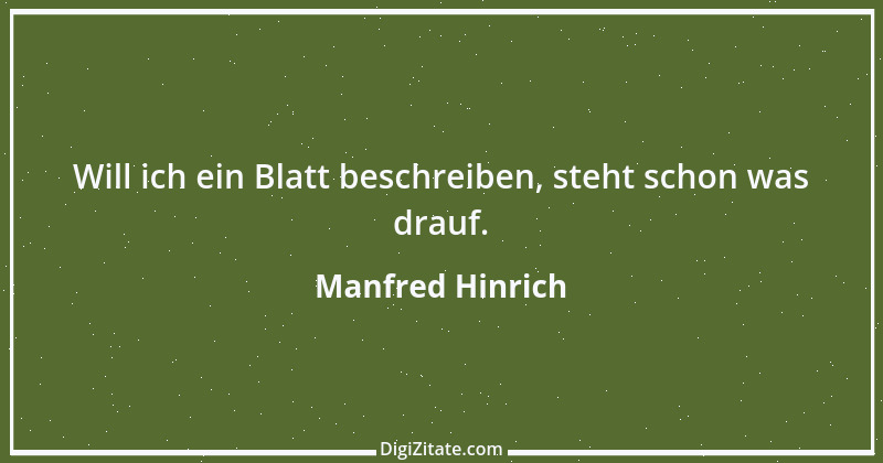 Zitat von Manfred Hinrich 3178