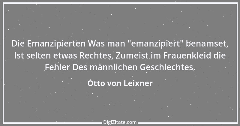 Zitat von Otto von Leixner 303