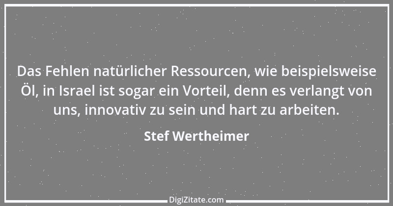 Zitat von Stef Wertheimer 1