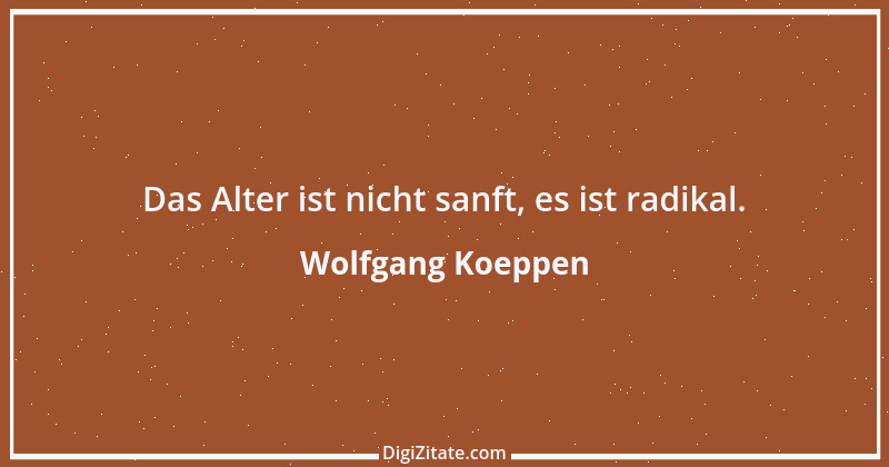 Zitat von Wolfgang Koeppen 2