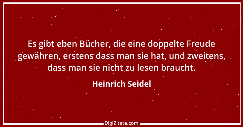 Zitat von Heinrich Seidel 3