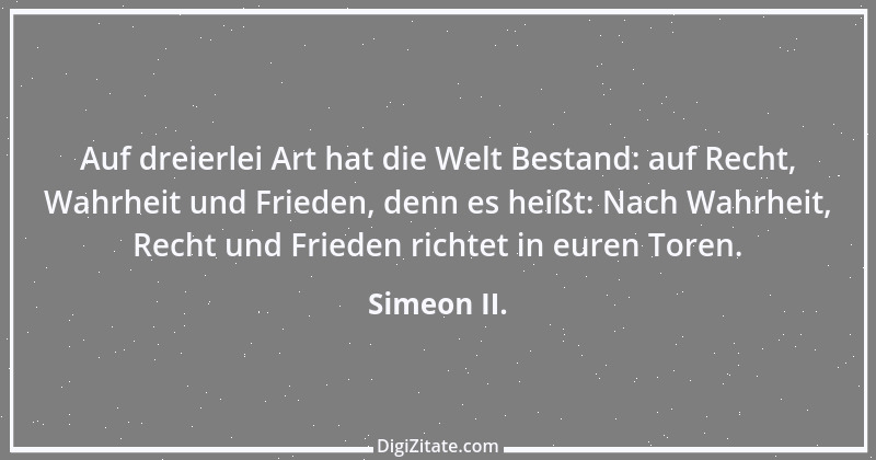 Zitat von Simeon II. 1