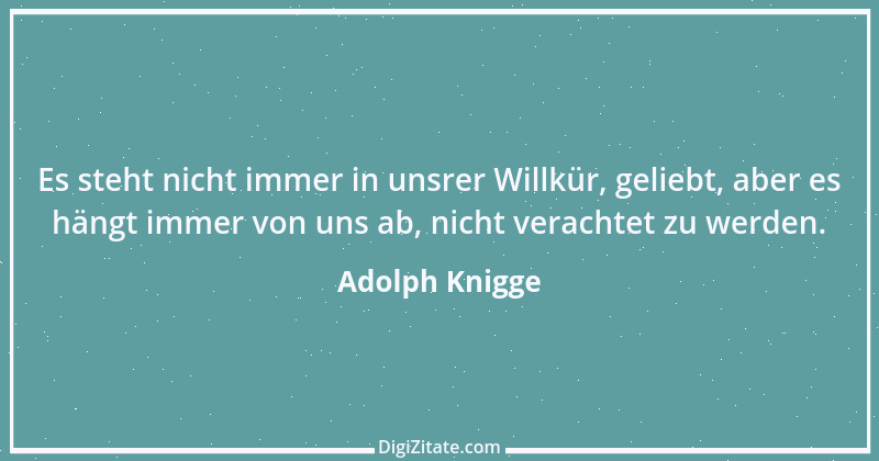 Zitat von Adolph Knigge 65