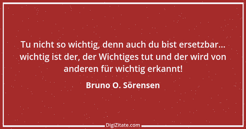 Zitat von Bruno O. Sörensen 25