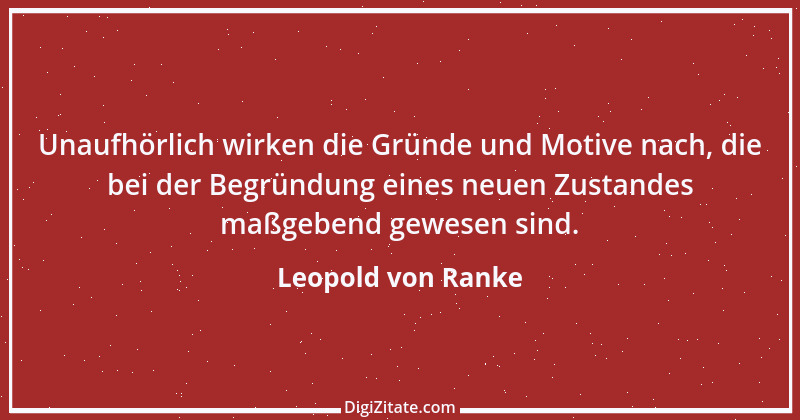 Zitat von Leopold von Ranke 52