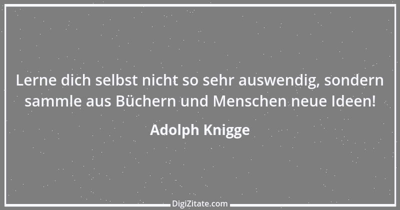 Zitat von Adolph Knigge 66