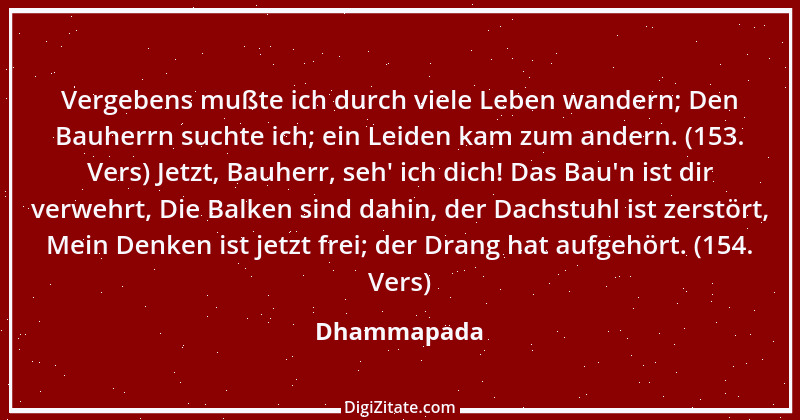 Zitat von Dhammapada 4