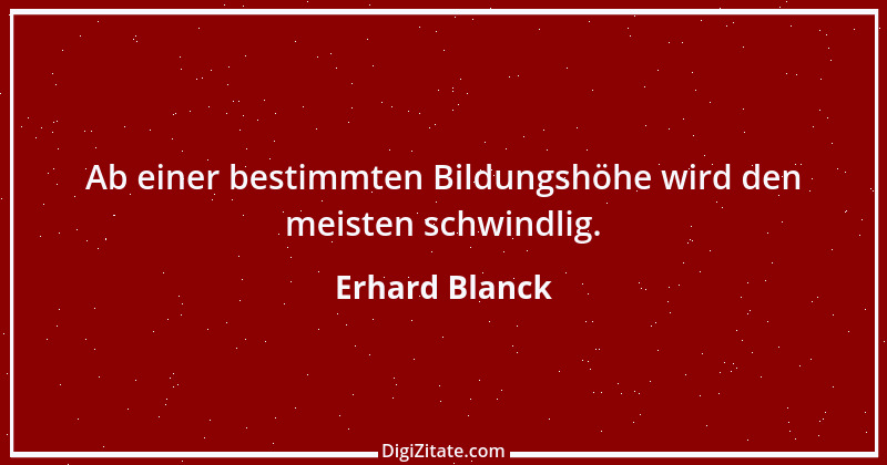 Zitat von Erhard Blanck 1565