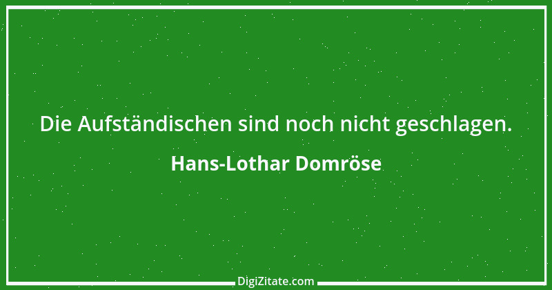 Zitat von Hans-Lothar Domröse 1