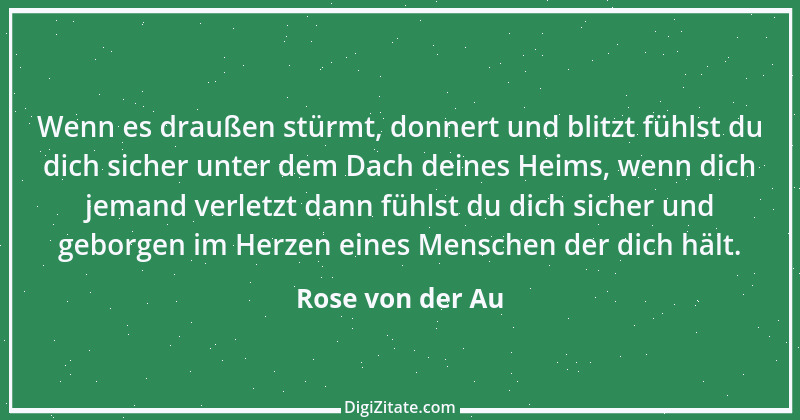 Zitat von Rose von der Au 70