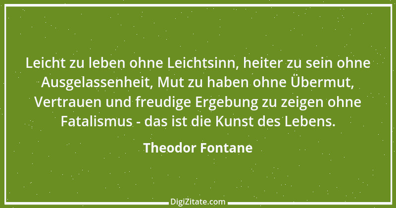 Zitat von Theodor Fontane 274